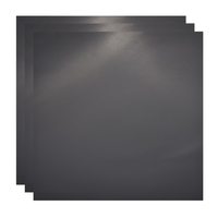 Panneau de réflexion en feuille acrylique 28x28cm/11x11 pouces carré 3pcs panneaux de fond de photographie pour la photographie de nature morte bijoux montres articles photographie (noir)