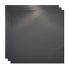 Panneau de réflexion en feuille acrylique 28x28cm/11x11 pouces carré 3pcs panneaux de fond de photographie pour la photographie de nature morte bijoux montres articles photographie (noir)