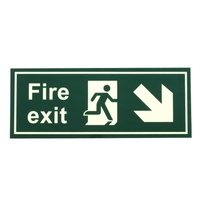 Panneau de sortie de sécurité incendie Avertissement Avertissement Signalisation Lumineux