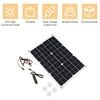 Panneau solaire à double sortie 50W CC 5V / 18V avec 2 ports USB et régulateur de charge solaire pour régulateur de charge solaire IP65 12V / 24V de la charge de voiture