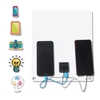 Panneau Solaire 13W 5V avec Double Port USB 2PCS Mousqueton Cellule Solaire en Silicium Polycristallin pour Camping en Plein Air Escalade Randonnée Voyage Compatible pour Smartphones iPhone