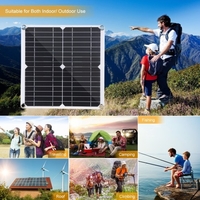 Panneau solaire flexible 20W DC 9V / 18V avec kit de contrôleur d