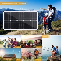 Panneau solaire flexible 50W DC 9V / 18V avec kit de contrôleur d