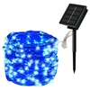 Panneau solaire guirlande lumineuse fil de cuivre 8 modes guirlandes lumineuses décor de fête de jardin étanche