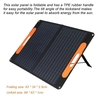 Panneau Solaire Pliant 60W,  Générateur Solaire Panneau de Charge Solaire Portable avec Poignée de Transport pour Camping d