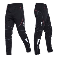 Pantalon de cyclisme en polaire coupe-vent pour homme