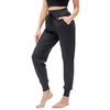 Pantalon de jogging femme avec poches cordon de serrage élastique taille haute pantalon de yoga ample Joggers