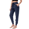 Pantalon de jogging femme avec poches cordon de serrage élastique taille haute pantalon de yoga ample Joggers