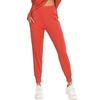 Pantalon de sport femme couleur unie taille haute poche séchage rapide évacuation de l