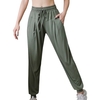 Pantalon de sport pour femme à séchage rapide avec poches cordon de serrage taille élastique pantalon de jogging décontracté