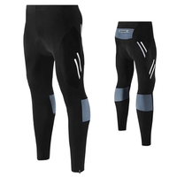 Pantalon de vélo de cyclisme pour hommes 4D rembourré long collants de compression de vélo pantalon respirant