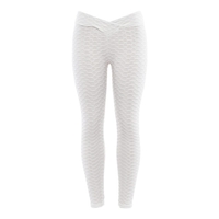 Pantalon de yoga sans couture de couleur unie pour femme