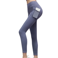 Pantalon de Yoga taille haute pour femmes avec Leggings Super extensibles de poche pour la course d