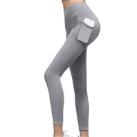 Pantalon de Yoga taille haute pour femmes avec Leggings Super extensibles de poche pour la course d