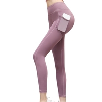 Pantalon de Yoga taille haute pour femmes avec Leggings Super extensibles de poche pour la course d