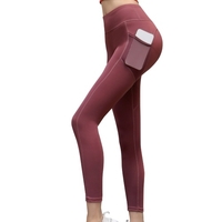 Pantalon de Yoga taille haute pour femmes avec Leggings Super extensibles de poche pour la course d
