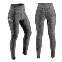 Pantalon de yoga taille haute pour femmes Tummy Control Workout Running 4 Way Stretch Yoga Leggings Collants avec poche