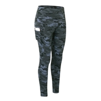 Pantalons de sport pour femmes Leggings de yoga Imprimé camouflage Taille haute Poche Running Gym Fitness Pantalons Sportswear