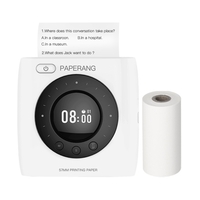 PAPERANG Imprimante de poche BT Imprimante thermique sans fil Imprimante mobile portable 300dpi pour photo Photo Reçu mémo Note Étiquette Autocollant avec fonction d