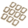 Paquet de 10 anneaux en D à usages multiples Serrure de verrouillage Crochet Lien Snap Keychain pour Molle Webbing