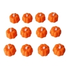 Paquet de 12 bougies chauffe-plat à LED Halloween en forme de citrouille sans flamme à piles