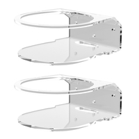 Paquet de 2 supports de montage mural en acrylique compatibles avec Meshforce M7 Tri-Band,  transparent