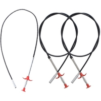Paquet de 3 Drain de plomberie Drains obstrués Serpent Auger Hair Clog Remover Douche WC lavabo