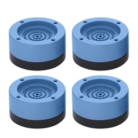 Paquet de 4 coussinets de pieds de machine à laver Anti-vibrations antidérapants et antidérapants coussinets réglables en hauteur pour lave-linge,  sèche-linge,  meubles de réfrigérateur,  appareils ménagers