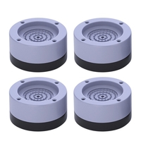 Paquet de 4 coussinets de pieds de machine à laver Anti-vibrations antidérapants et antidérapants coussinets réglables en hauteur pour lave-linge,  sèche-linge,  meubles de réfrigérateur,  appareils ménagers