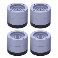 Paquet de 4 coussinets de pieds de machine à laver Anti-vibrations antidérapants et antidérapants coussinets réglables en hauteur pour lave-linge,  sèche-linge,  meubles de réfrigérateur,  appareils ménagers