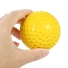 Paquet de 6 balles de baseball alvéolées en polyuréthane de 2, 8 pouces avec sac de transport à cordon