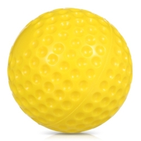 Paquet de 6 balles de baseball alvéolées en polyuréthane de 2, 8 pouces avec sac de transport à cordon