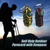 Paracord pour urgence avec boussole soi aide extérieure Camping randonnée outil d’urgence