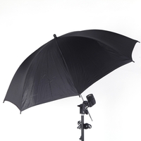 Parapluie Studio Photo Réflecteur 83cm 33in Flash Stroboscopique Lumière Noir/Argent