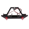 Pare-chocs arrière en métal avec support de pneu de secours 2 lumière LED pour voiture sur chenilles RC Traxxas TRX-4 Axial SCX10 & SCX10 II 90046
