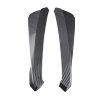Pare-chocs arrière Lip Splitter Universal Car Side Fender Fins Body Lip Spoiler Chin Skirt Protector,  (Carbon Fiber Color)