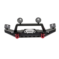 Pare-chocs avant en métal TRX-4 avec 2 feux à LED pour chenilles 1/10 RC Traxxas TRX4 Sport 82024