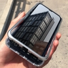 Pare-chocs de téléphone noir bordé de métal transparent pour Iphone 7