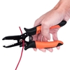PARON Pince à dénuder multifonctionnelle à 6 trous Meulage fin Décapage Type de cisaillement Pince de serrage de fil Double couche Deux couleurs Poignée confortable Pince coupante de fil AWG20-10 0.8-2.6mm² JX-1143-A