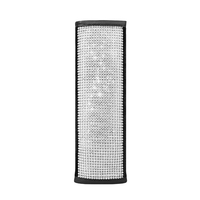 Épaulière de ceinture de sécurité en cuir avec diamants en cristal Bling épaulette pour femme