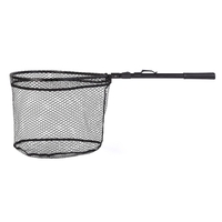 Pêche Atterrissage Net Portable Pliable Léger Net Nylon Maille de Pêche Brail Net En Alliage D