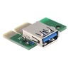 PCI-E 1X à 16X Riser Card USB 3.0 Extender câble flexible avec SATA 4 broches IDE Câble Molex pour Bitcoin litecoin Miner
