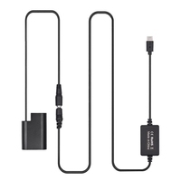 PD USB Type-C Cable to DMW-DCC12 Dummy Battery DC Coupler DMW-BLF19 Replacement for Panasonic LUMIX DMC-GH3 DMC-GH4 DMC-GH3K DMC-GH4K DC-GH5 DC-G9