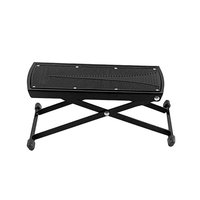Pédale de guitare repose-pieds repose-pieds réglable pliable portable noir