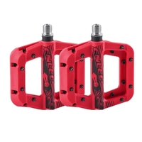 Pédales de vélo de montagne Pédales de vélo Pédales de plate-forme de vélo en Fiber de nylon léger antidérapant pour VTT 9/16 pouces