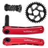 Pédalier de vélo de montagne 170mm ensemble de bras de manivelle de vélo vtt avec support inférieur et plateau 30T/32T/34T/36T/38T
