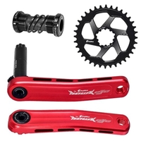 Pédalier de vélo de montagne 170mm ensemble de bras de manivelle de vélo vtt avec support inférieur et plateau 30T/32T/34T/36T/38T