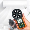 PEAKMETER Anémomètre de poche Portable Compteur de vitesse du vent CFM Mètre Jauges de vent Thermomètre à débit d