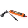 PEAKMETER Multimètre portatif Rétro-éclairage Écran LCD Type de stylo Multimètre numérique Tension Courant / Courant Mètre avec NCV et testeur de continuité de diode de résistance à la télémétrie automatique