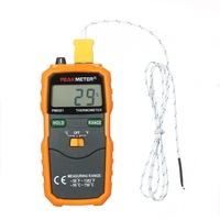PEAKMETER PM6501 LCD Affichage K Type Thermomètre Thermocouple Avec Maintien Des Données/Enregistrement Thermomètre Numérique